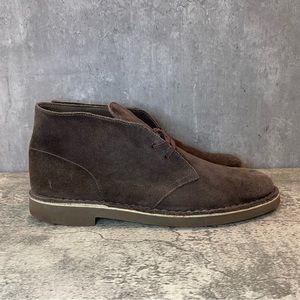 Clarks Suede Brown Desert Boots Mens sz 11.5